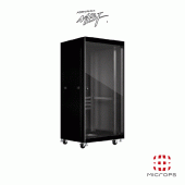 엠비에프(MBF) MBF-NH1200-BK_22U_W600*D800*H1200_스틸&강화유리(탈착)_블랙_허브랙