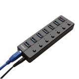 이지넷유비쿼터스 NEXT-707U3 / USB3.0 / 7포트 / 유전원허브(USB포트 개별 on/off 스위치적용 모델)