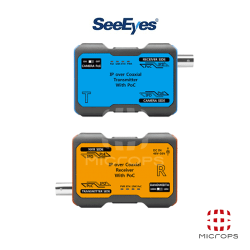 씨아이즈 SC-IPC07P_SC-IPT07P+SC-IPR07P_1채널_5C-HFBT:~500m,~1Km_RG-58 A/U_~300m_POE 및 DC48_56V_모두 지원_POE_IP전송장치_TX RX SET_EOC전송장치_(아답터별도)