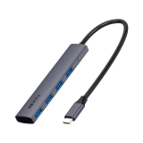 이지넷유비쿼터스 유소르 695TC_4포트_USB-C TO USB-A 3.0_알루미늄_무전원_슬림_USB 허브