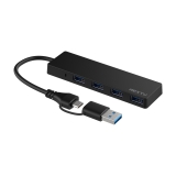 이지넷유비쿼터스 유다한 765U3_4포트_멀티포트_2in1_케이블_USB 3.0_허브