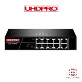 UHDPRO UHD-PE9208G_POE 8포트_UP 2포트_120W_1000Mbps_POE 스위치허브