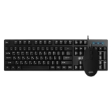 지클릭커 오피스프로 GMK-500 스탠다드 M 키보드 무소음 마우스 세트 [블랙]