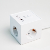 지클릭커 큐브 3구 고용량 4000W USB 출력 멀티탭 LP762CPD_화이트