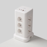 지클릭커 타워 12구 고용량 4000W USB 출력 멀티탭 NP712PD_화이트