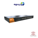 여의시스템 YES-4228-24TX-4C_1G LAN 24포트_1G SFP 4포트_UP 1포트_L2_광스위치허브
