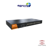 여의시스템  YES-4228-24PoE-4C_POE+ 24포트_1G TP/SFP콤보 4포트_UP 1포트_370W_기가_L2_POE 광스위치허브