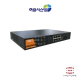 여의시스템 YES-4210-8PoE-2SFP_POE+ 8포트_1G SFP 2포트_UP 1포트_144W_기가_L2_POE 광스위치허브