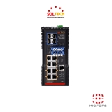솔텍 SFC8100BT-BP(4X4)_1G TP 8포트_10G SFP 4포트_BYPASS LC타입 4x4_산업용_POE_스위치허브