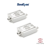 씨아이즈 SC-IPC05C / SC-IPT05C * 1EA + SC-IPR05C * 1EA + DC12V 어댑터 * 2EA / 1채널 / 동축 케이블에 CVBS 영상과 Network Data를 중첩전송 최대 500m / TX RX / 송수신기 세트