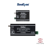 씨아이즈 SC-IPC0801 / 1채널 송수신기 IP전송장치 TX,RX SET / DC48V 어댑터포함 / EOC전송장치 / 1채널