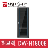 대원TMT DW-H1800B / 1800*800*600 / 선반2, 쿨러2, 멀티텝6구,바퀴 포함 기본구성 / (37U) / 허브렉
