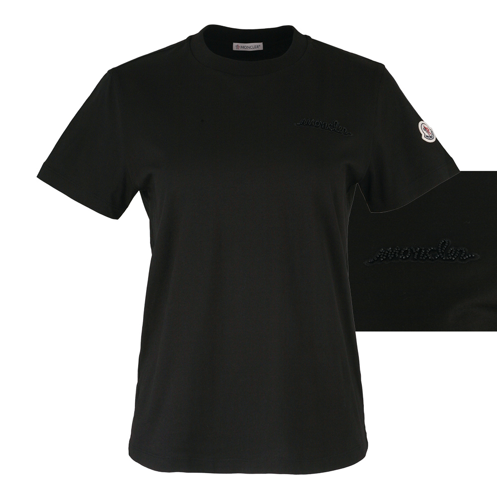 [passo97] 국내 몽클레어 여성 비즈 로고 반팔 8C00013 89AIJ 999