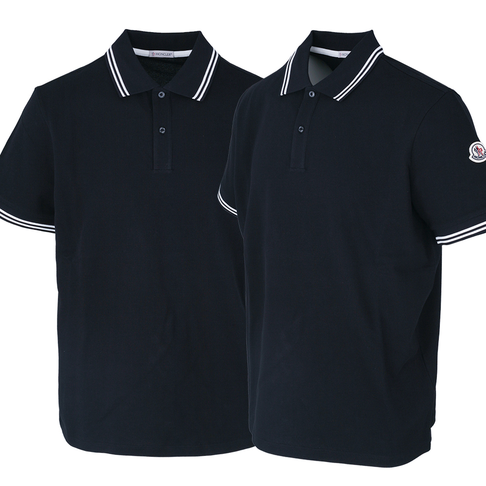 [passo97] 국내 25SS 몽클레어 로고 카라 반팔티 8A00007 89A16 77X