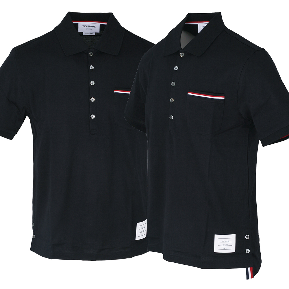 [passo97] 25SS 톰브라운 삼선 포켓 카라 반팔 MJP022A 01455 415