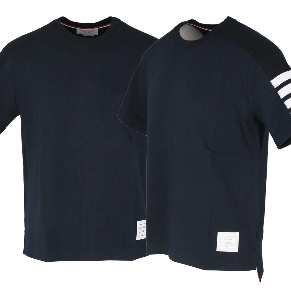 [passo97] 25SS 톰브라운 4바 사선 완장 반팔 MJS246A 07323 415