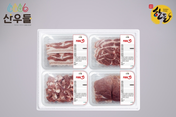 한돈 기쁨세트 2kg