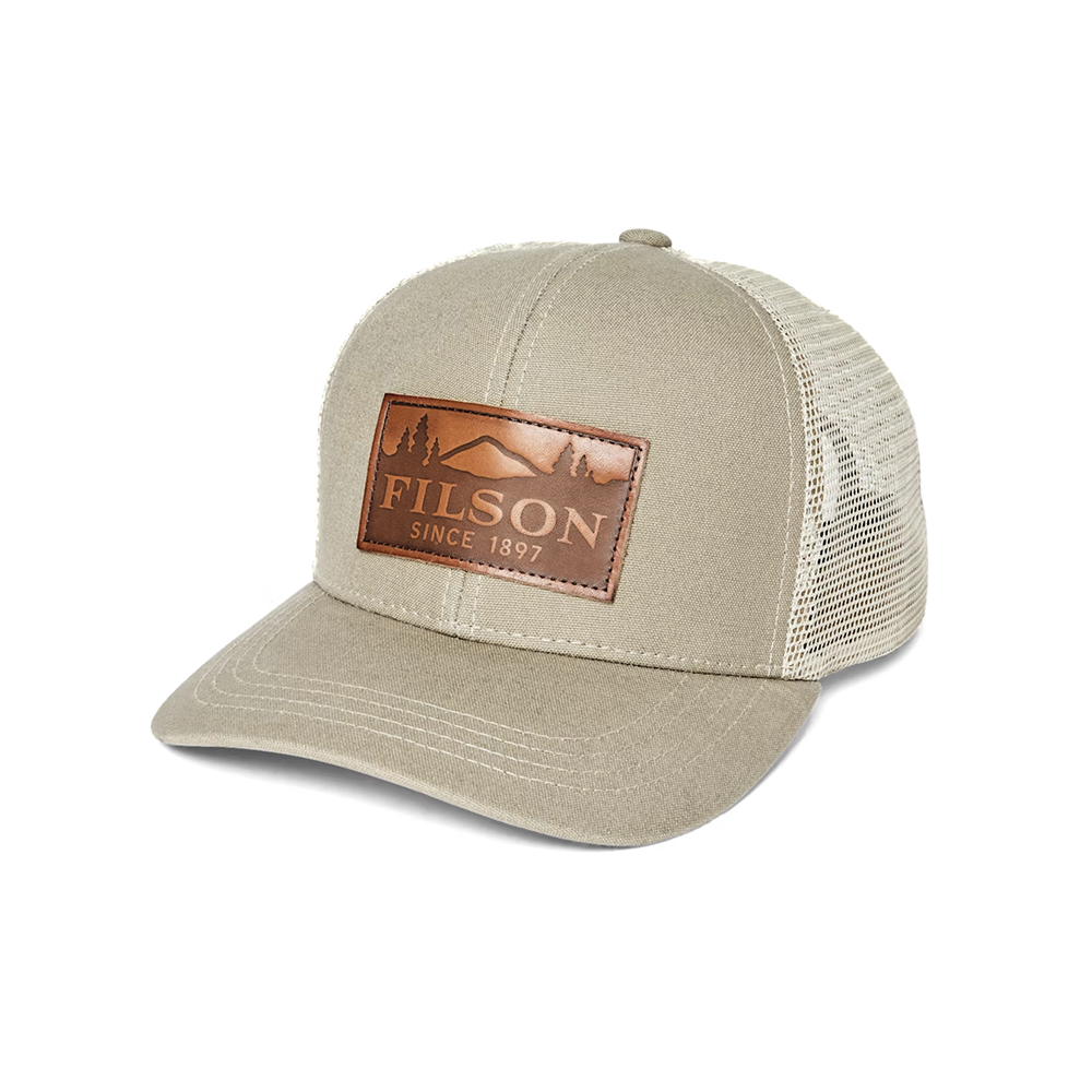 DRY TIN CLOTH LOGGER MESH CAP (Gray Khaki)
