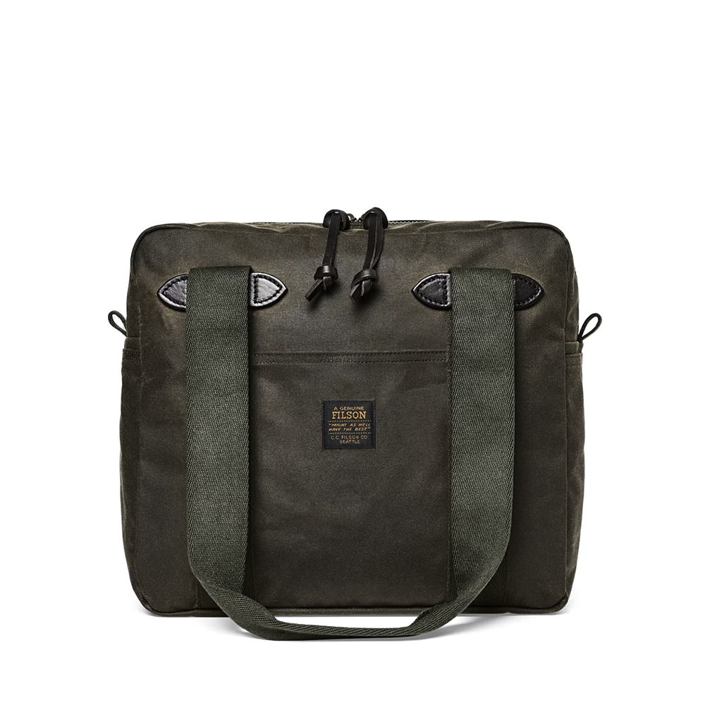 TIN CLOTH ZIPPER TOTE BAG - Otter Green