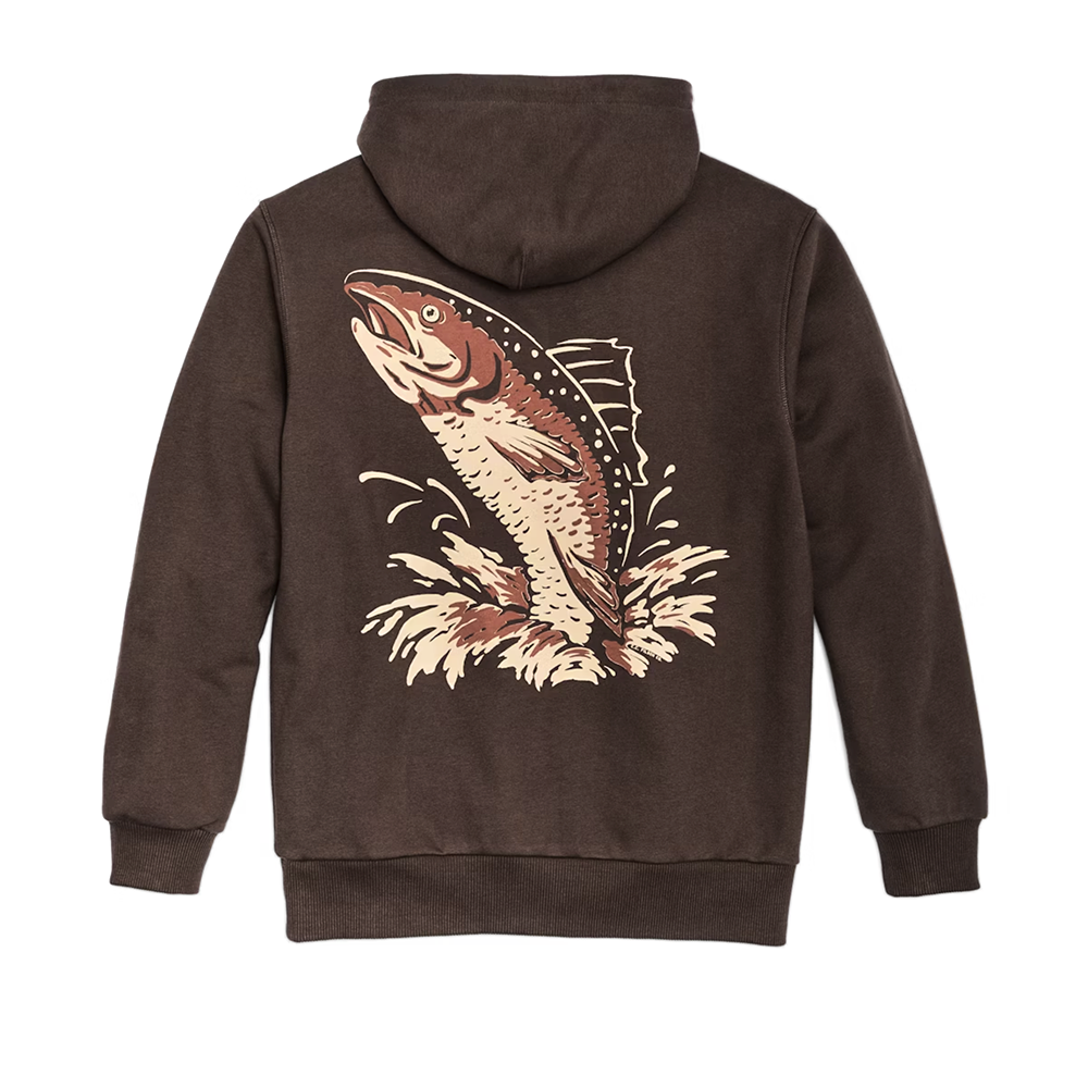 PROSPECTOR GRAPHIC HOODIE (Brown/Trout)