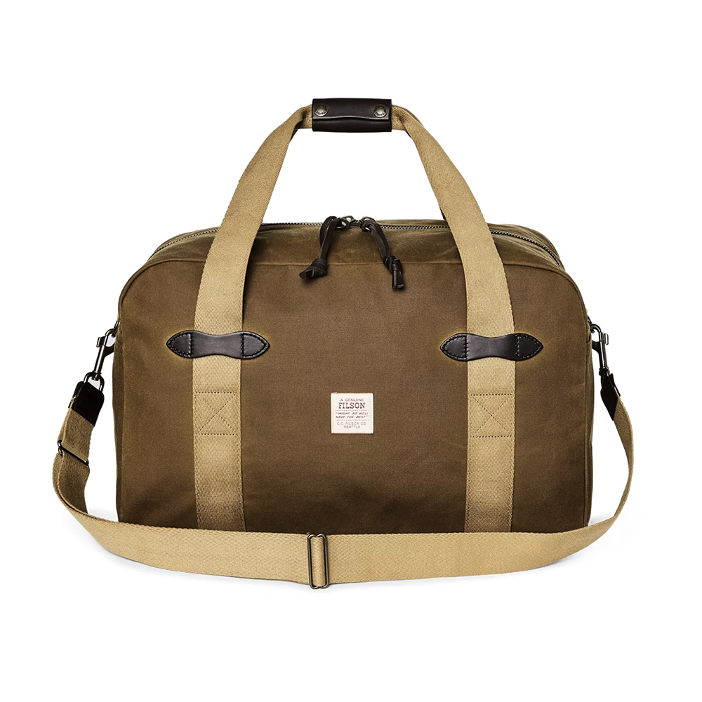 MEDIUM TIN CLOTH DUFFLE BAG - Dark Tan
