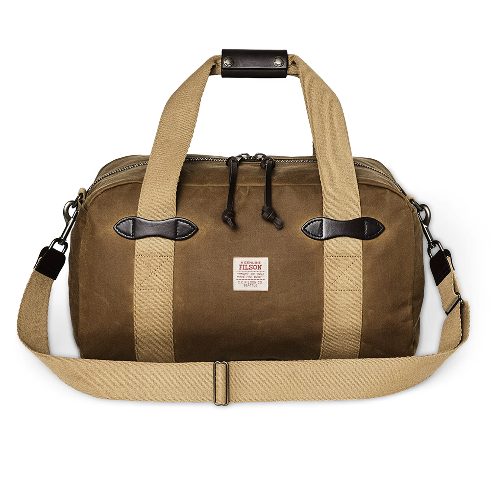 SMALL TIN CLOTH DUFFLE BAG - Dark Tan