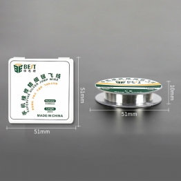 BEST BST-0.009MM  주석+은도금선 0.009MM      SUPER FINE SILVER 초극세사 점퍼와이어