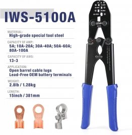 IWISS IWS-5100A Battery Cable Crimper for AWG13-3