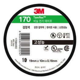 3M 170 전기절연테이프 0.18*19*10M 170 temflex 1711-170으로변경