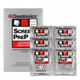 Chemtronics CSP20 정전기 방지 모니터 클리닝티슈 SCREEN PREP/ IPA 클리닝티슈 1pack-25 twin packs per  모니터의 편리한 세척 및 정전기 제어 Wipes는 예민한 표면 세척을 위한 고품질 모니터,스코프등에활용  ESD 티슈크리너