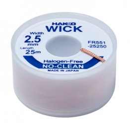 HAKKO FR551-25250 솔더위크 2.5mmX25M 할로겐프리 87-4-30 후속모델