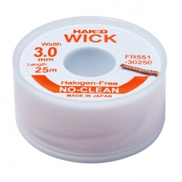 HAKKO FR551-30250 솔더위크 3.0mmX25M 할로겐프리