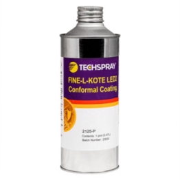 TECHSPRAY 2125-P 실리콘코팅제 Fine-L-Kote LED2 Silicone Coating견고하면서도 매우 유연한 보호 코팅,완전 투명 코팅,473ML