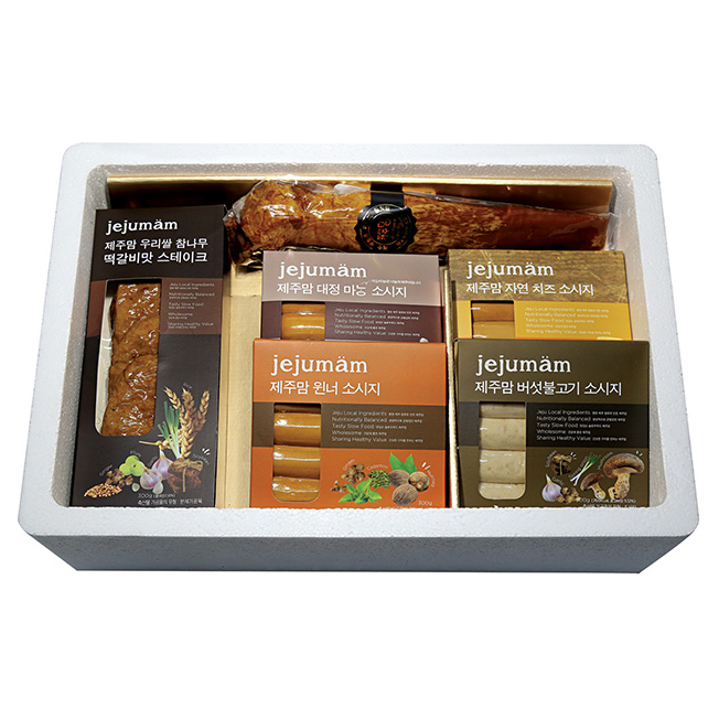 [제주맘] 실버SET (스테이크+소세지4팩+필렛햄)