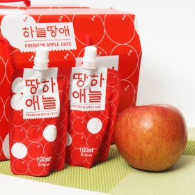 [하늘땅애] 프리미엄 사과즙! 좋은 사과만 선별 100%~