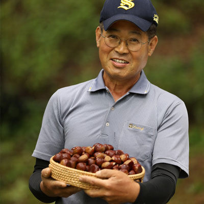 장스팜 : 속이 꽉 찬 국내산 유기농 알밤2kg (칼집밤/깐밤)