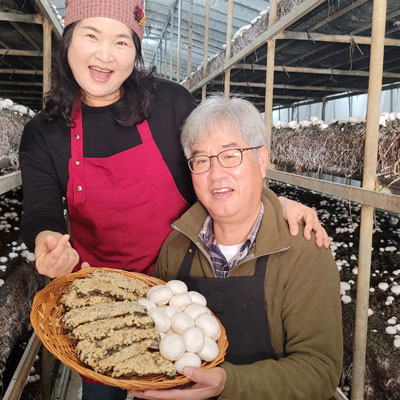 팜피33호점 가을하늘농장 : 바삭한 양송이김부각 100g(8장)