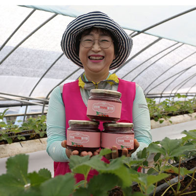 다맛농장 : 달콤한 맛과 향의 대명사 설향딸기로 만든 '딸기잼'
