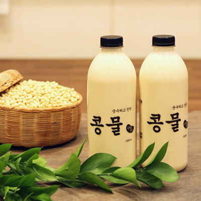 [순하고 진한콩물] 맷돌로 직접 갈아 만든 순진콩물 '백태콩물'