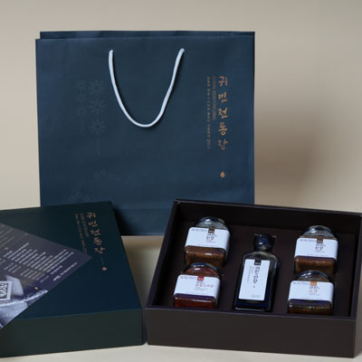 전통식품인증 받은 한안자 명인이 만든 '귀빈의 전통장' 선물세트
