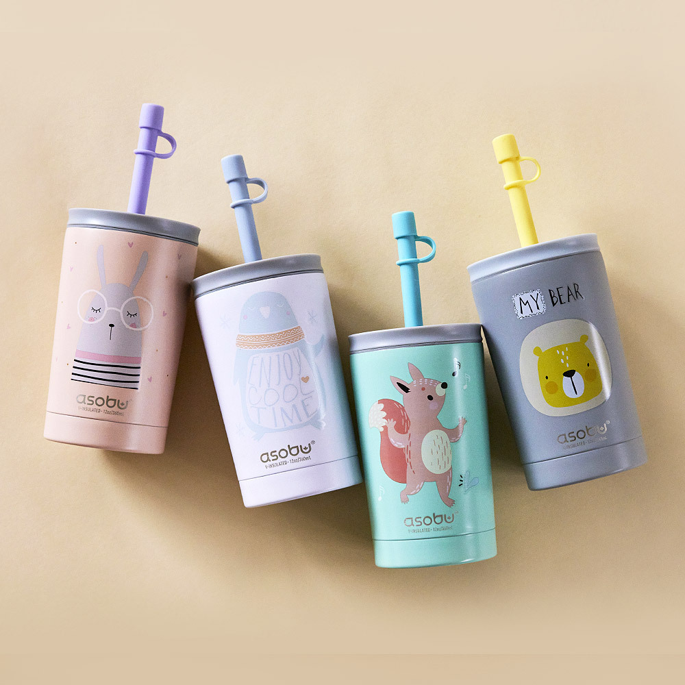 아소부 : 진공 스테인레스 텀블러 미니시피 360ML
