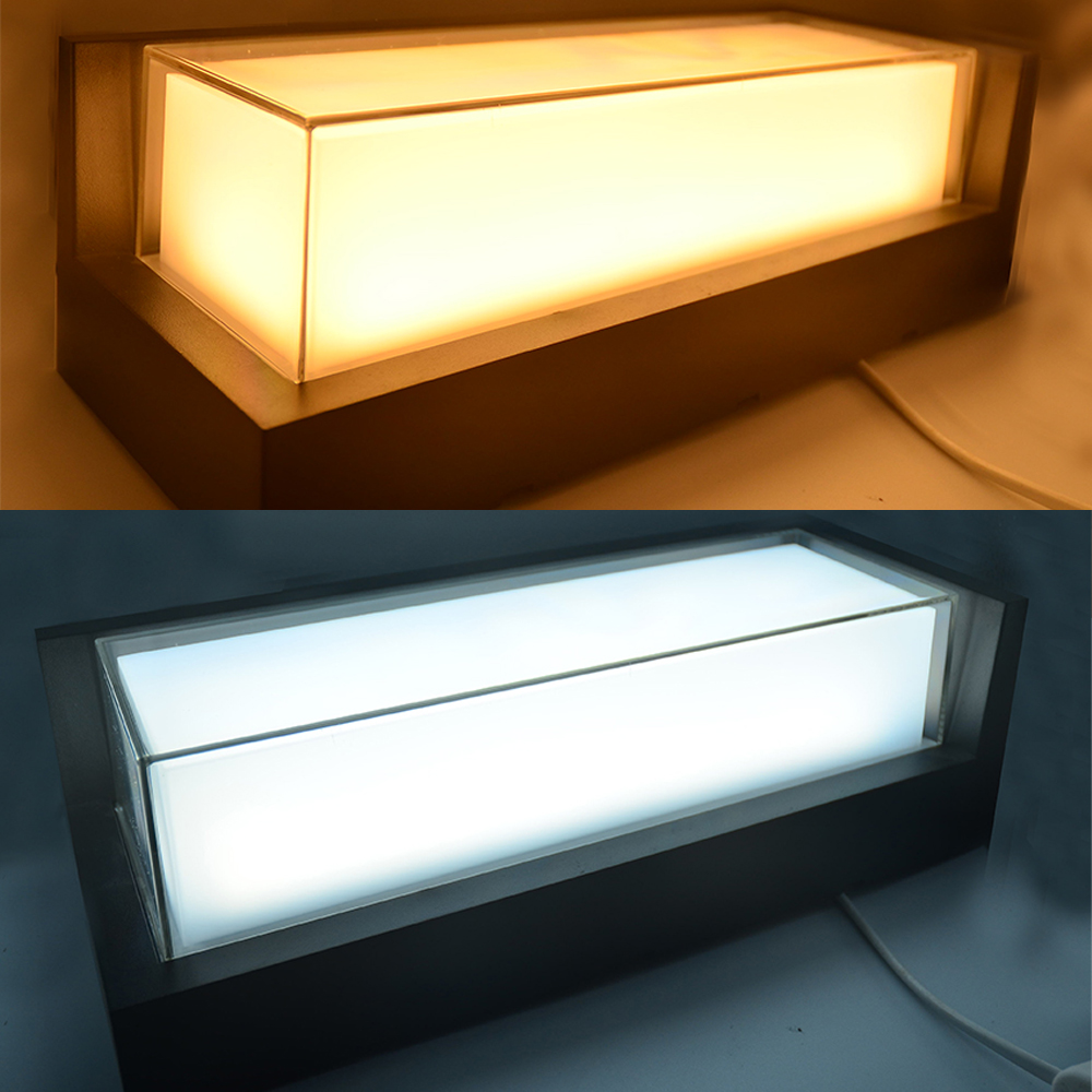 LED 일체형 삼색변환 가로형 외부 외벽등 와이드 방수등 24W