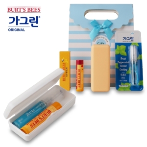 휴대용 가그린 마우스 스프레이 버츠비 립밤 세트