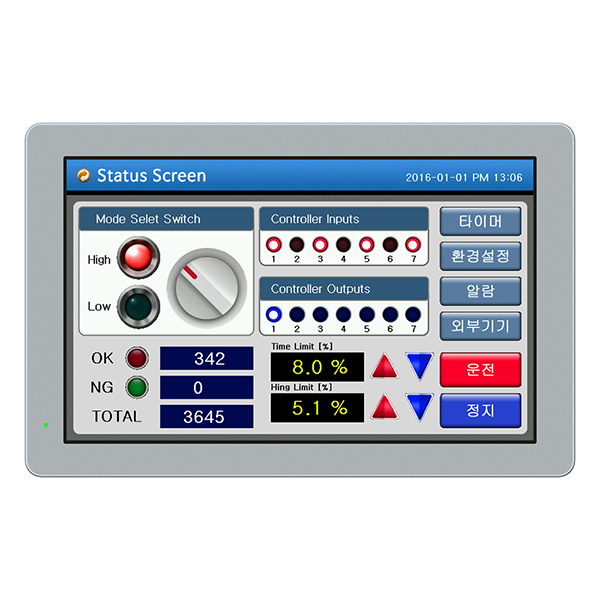 CHA-102WR (HMI / 10.2인치 휴먼 머신 인터페이스)