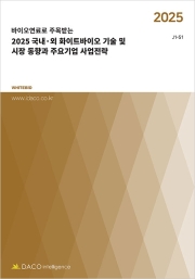 2025 국내·외 화이트바이오 기술 및 시장 동향과 주요기업 사업전략