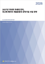 2027년 국내외 차세대 전지, 전고체 배터리 개발동향과 유력기업 사업 전략