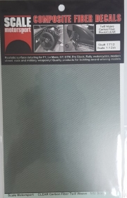 [사전 예약] SM1712 SMS 1/12 Carbon Fiber Clear Decal Pewter Metallic