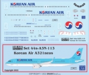 [사전 예약] 44-A3N-113 1/144 Korean Air A321neos