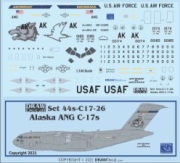 [사전 예약] 44-C17-26 1/144 Alaska ANG C-17s