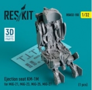 [사전 예약] RSU32-0155 Ejection seat KM-1M for MiG-21, MiG-23, MiG-25, MiG-27 (1 pcs) (3D Printed) (1/32)
